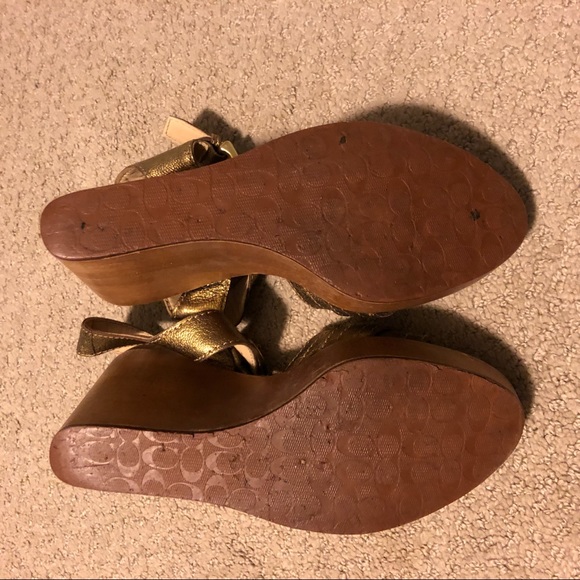 Coach Metallic Wedge - Picture 5 of 6